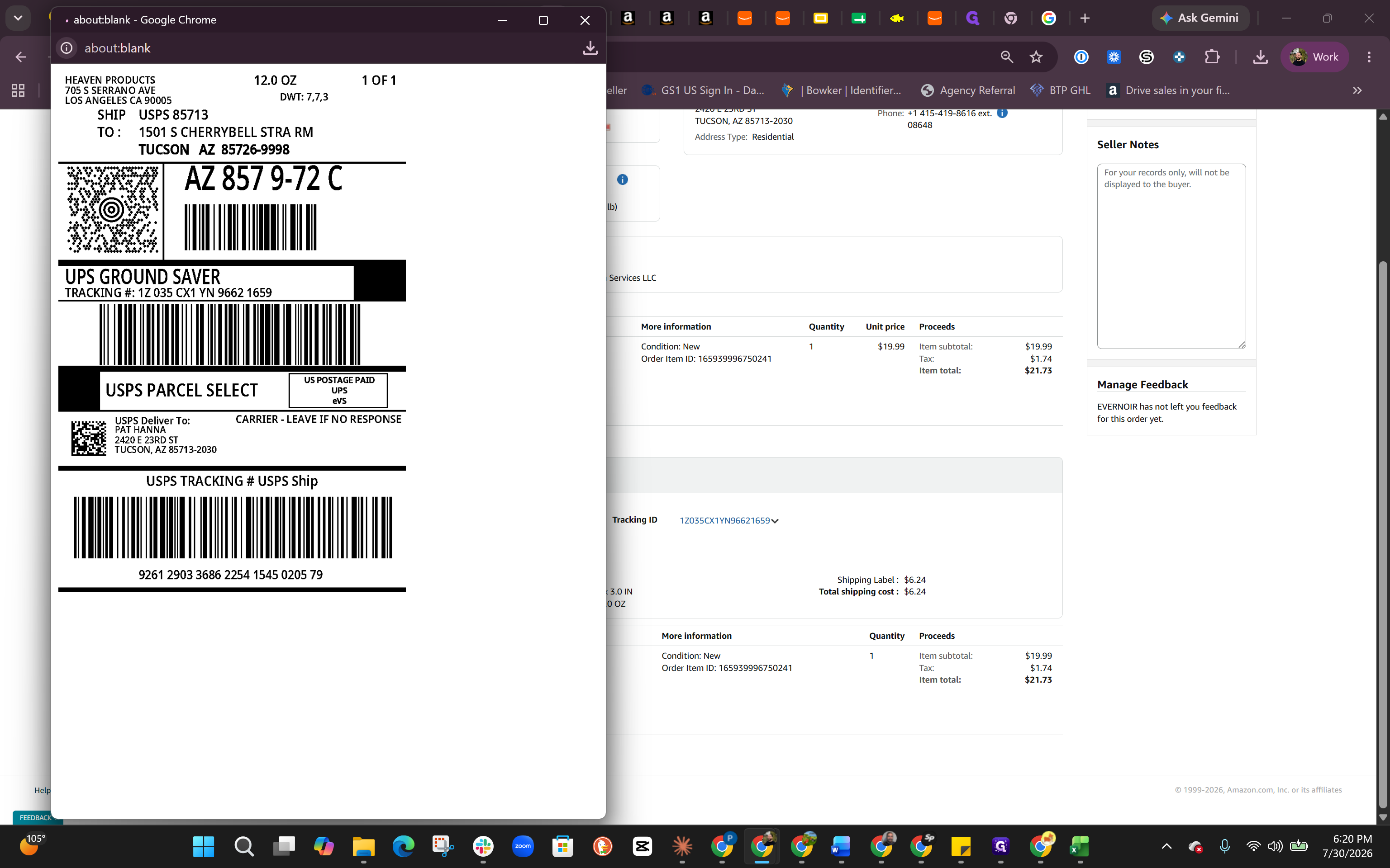 Step #10: Right-click the label image in your browser.