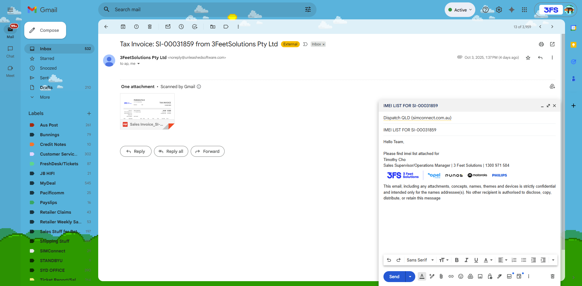 Step #11: Then structure email as below: