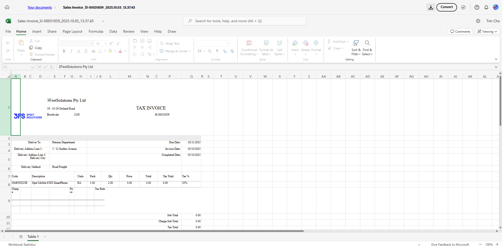 Step #6: Click on "↓"