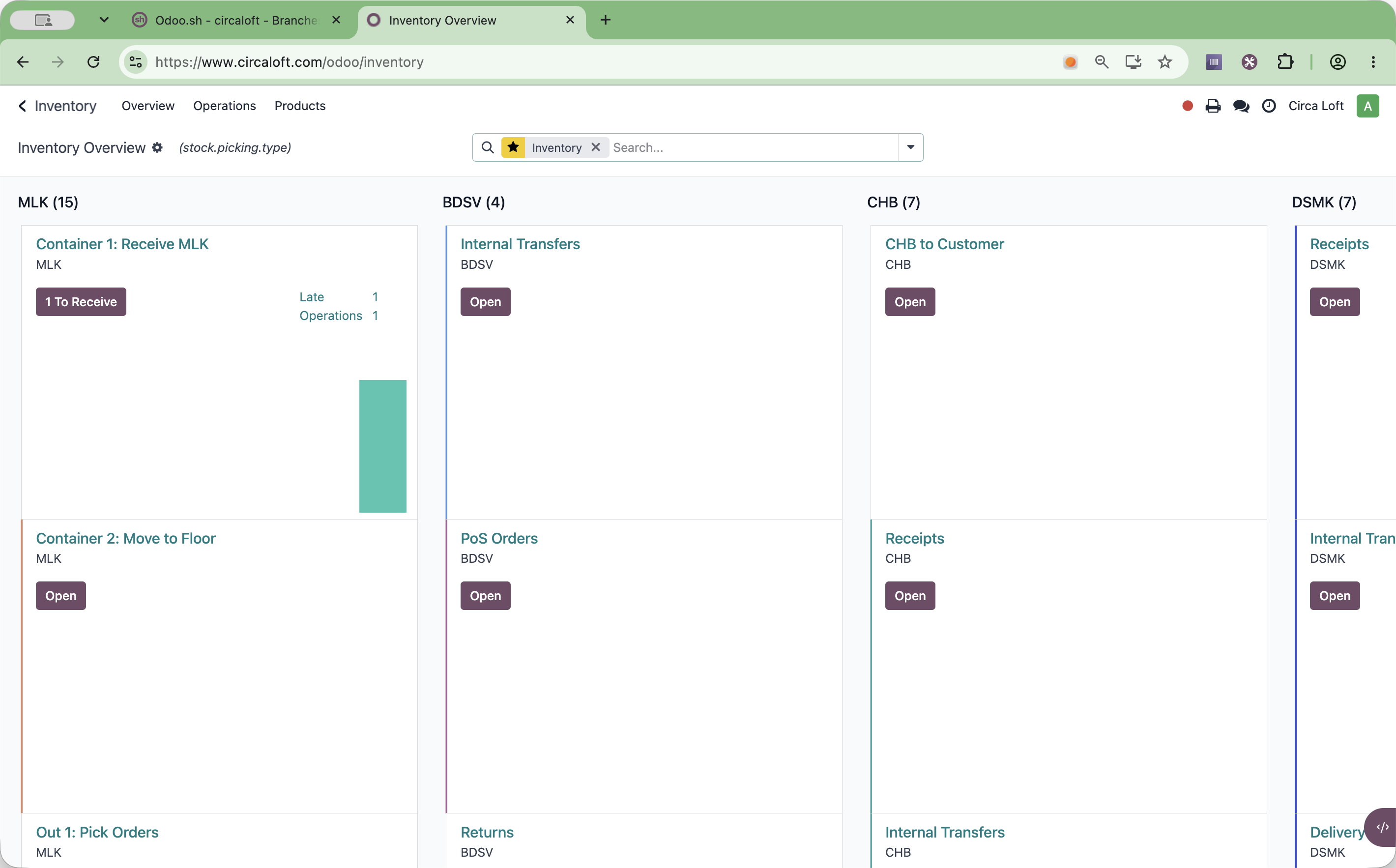 Step #3: From any point in Odoo you can always go back to the main menu by clicking the < button in the top navigation bar to return to the main dashboard.