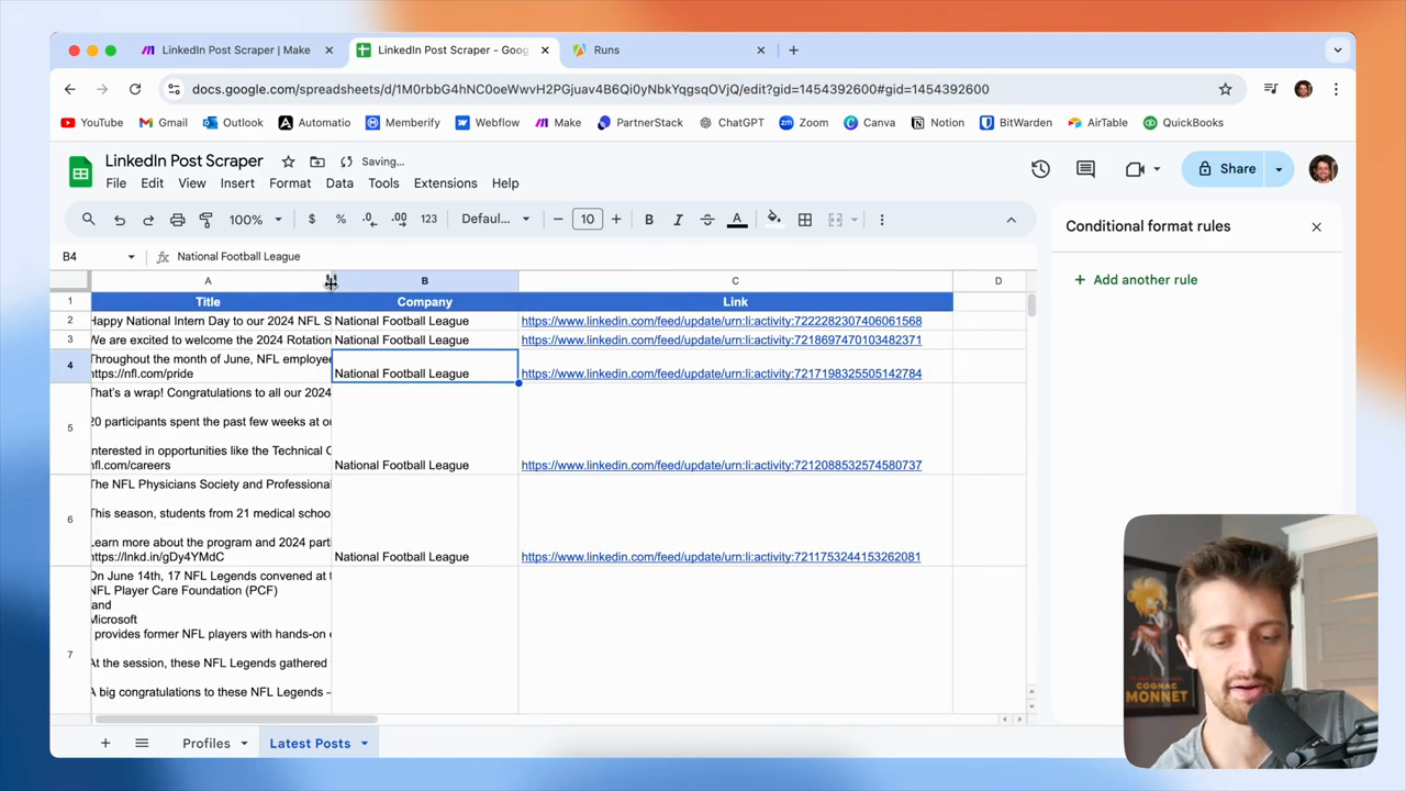 Step #107: Double-click the border between column B and C to autofit the column width.