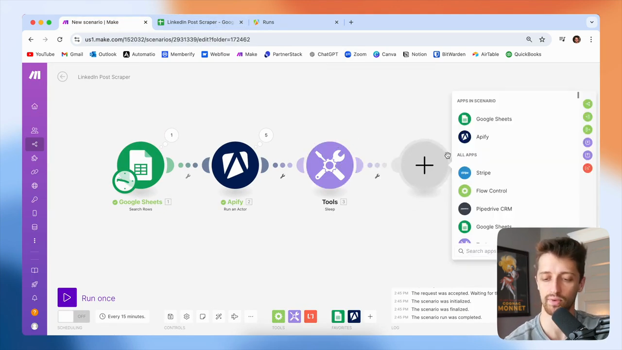 Step #54: From the list of apps, click Apify.