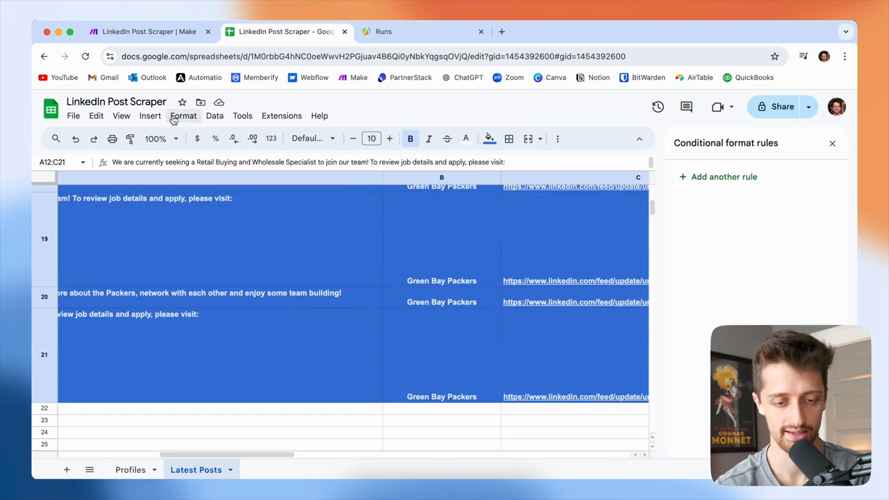 Step #108: Click on Format in the menu.