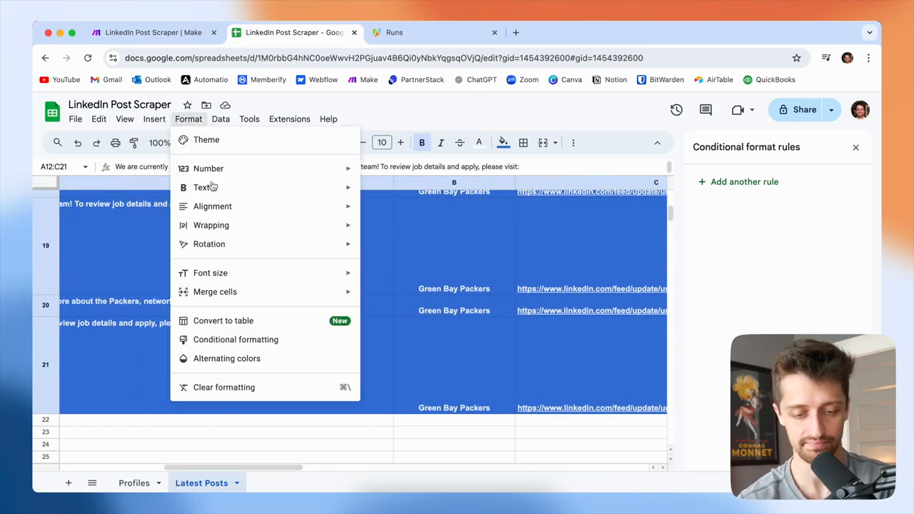 Step #109: Click on Clear formatting.