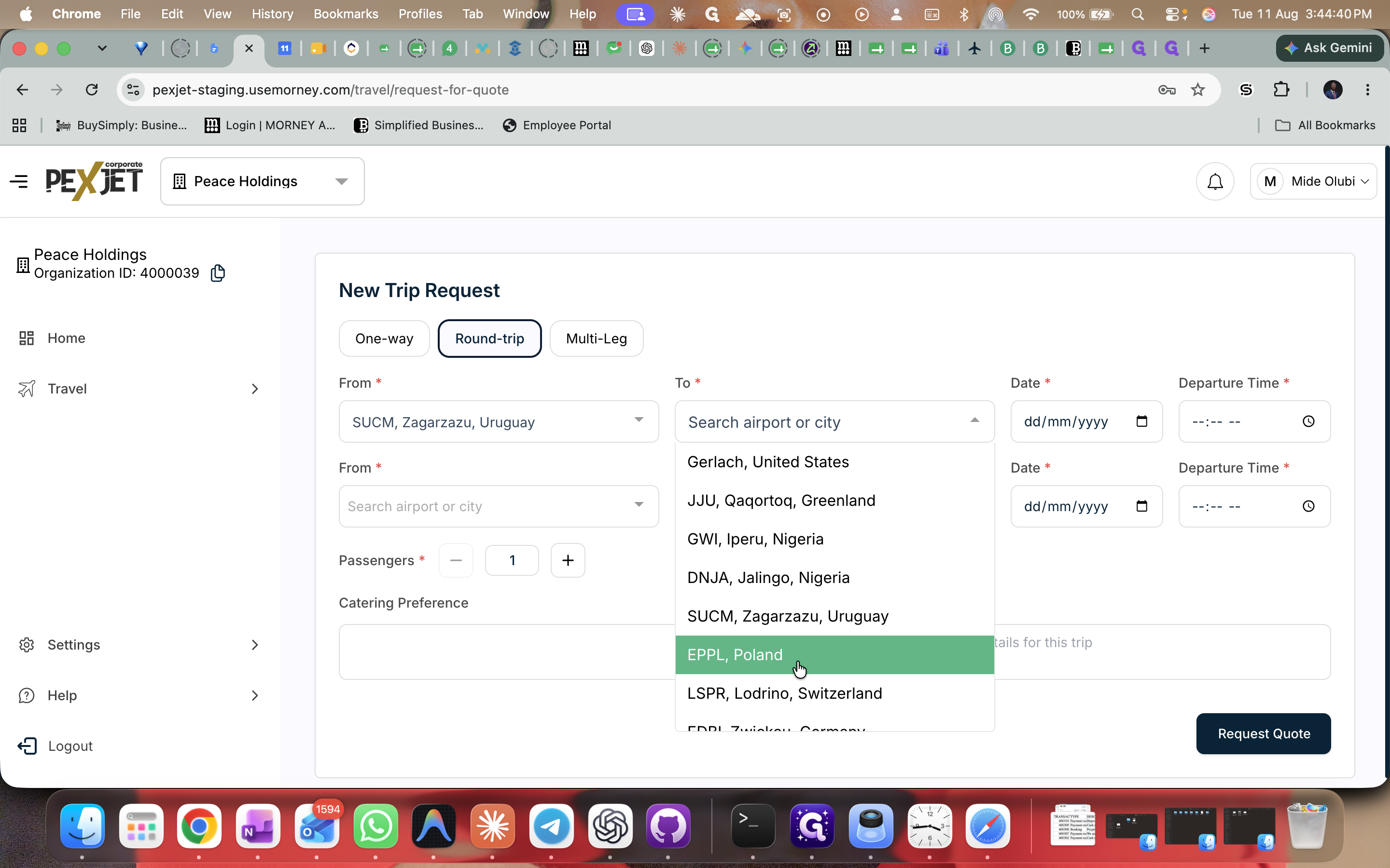 Step #6: Select your destination airport or city.