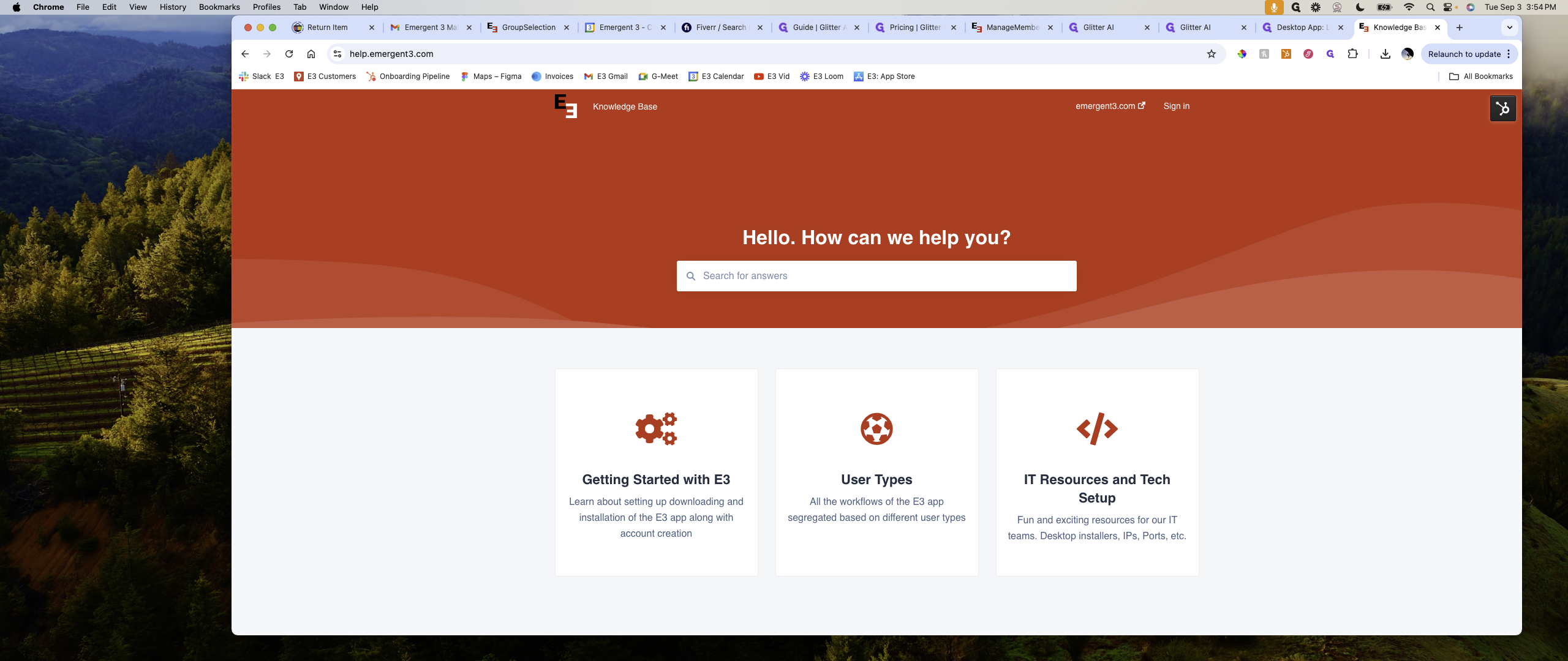 Step #3: Click on "Q Search for answers"