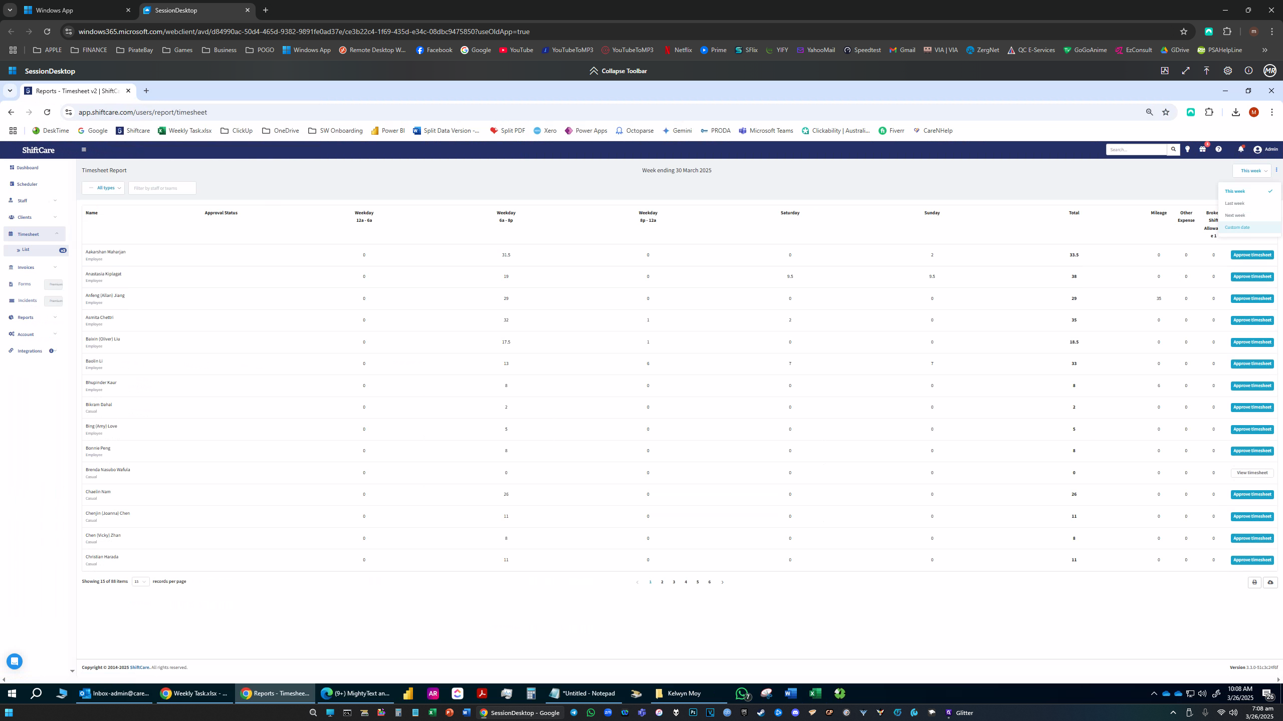Step #4: Click on "Custom date"