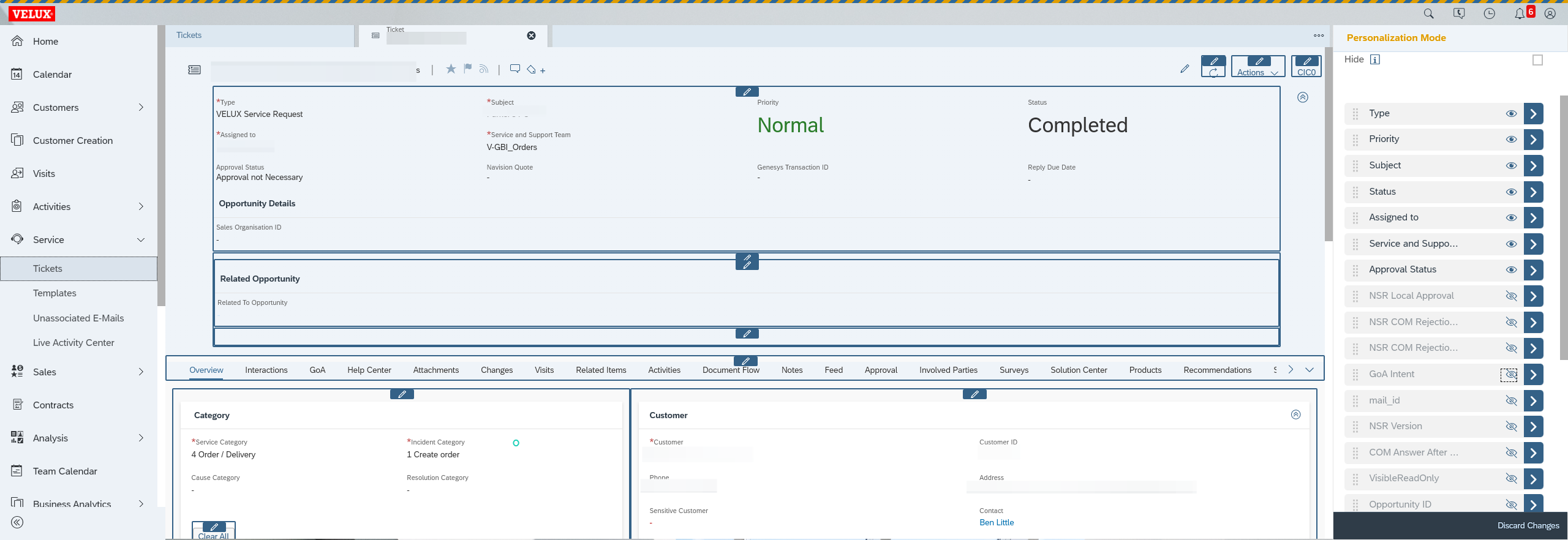 Step #10: Scroll down until you see "GOA intent" and click the eye symbol. Then, find "mail ID" and click the eye symbol beside that also, making both fields visible.