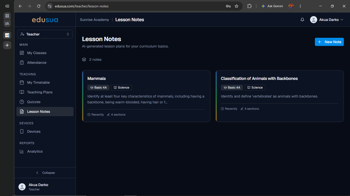 Step #1: Click + New Note.