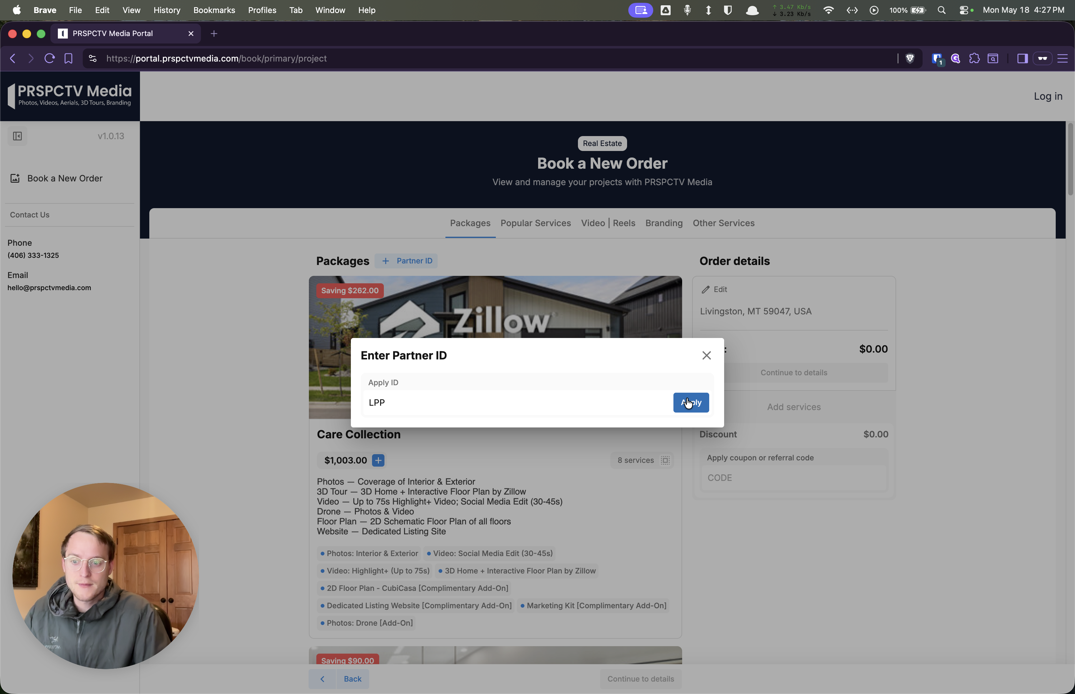 Step #3: Click Apply to link your perks to the session.