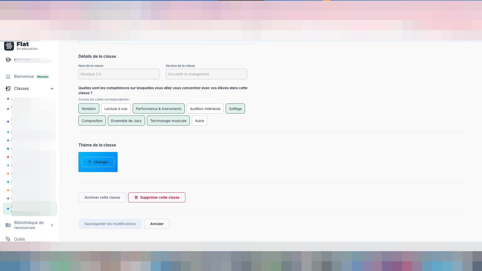 Step #11: Cliquez sur "Classes"