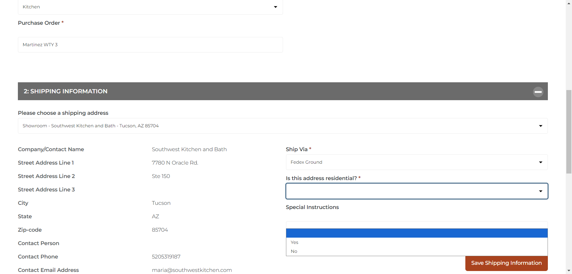 Step #13: Click "no" on the drop down menu