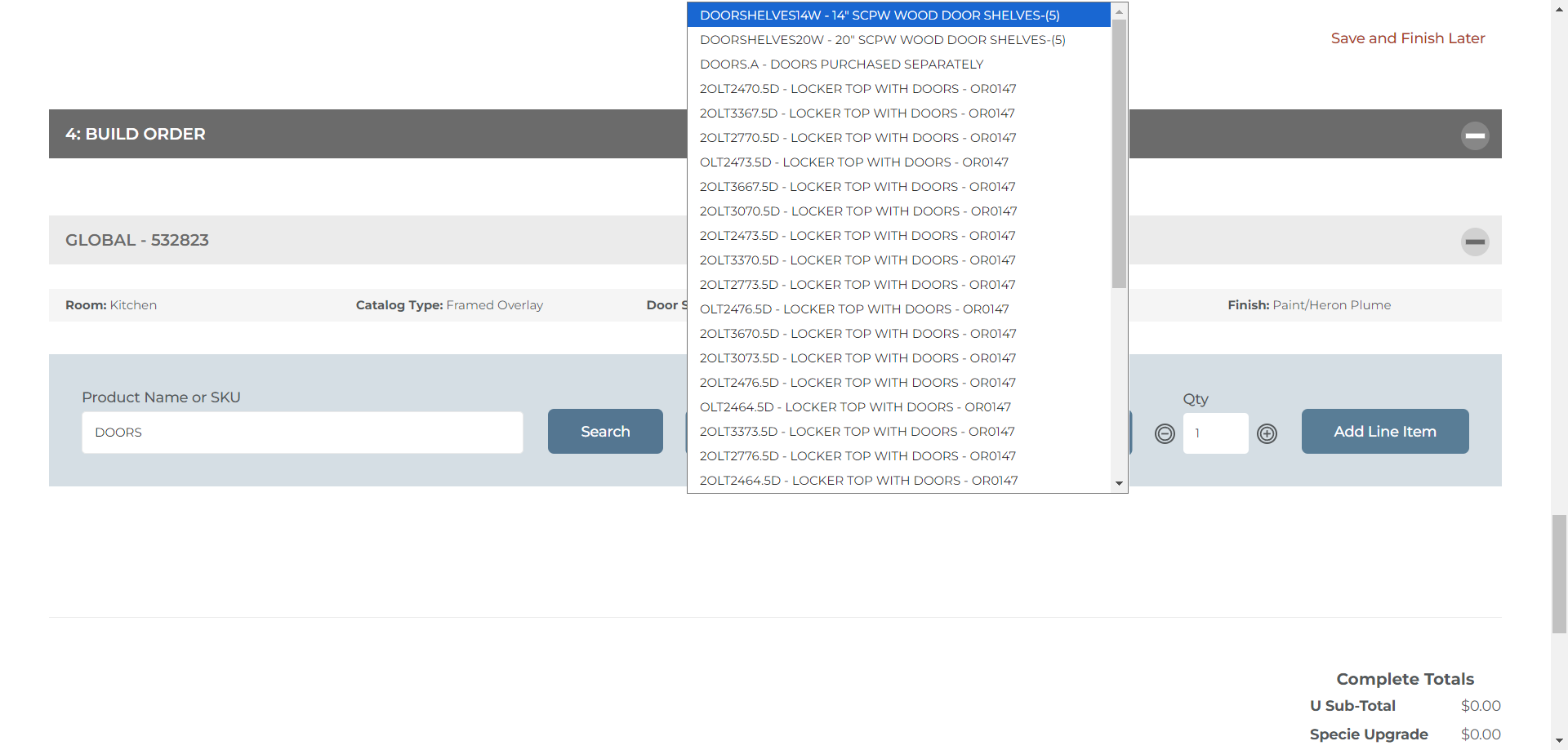 Step #18: Click on the correct item needed