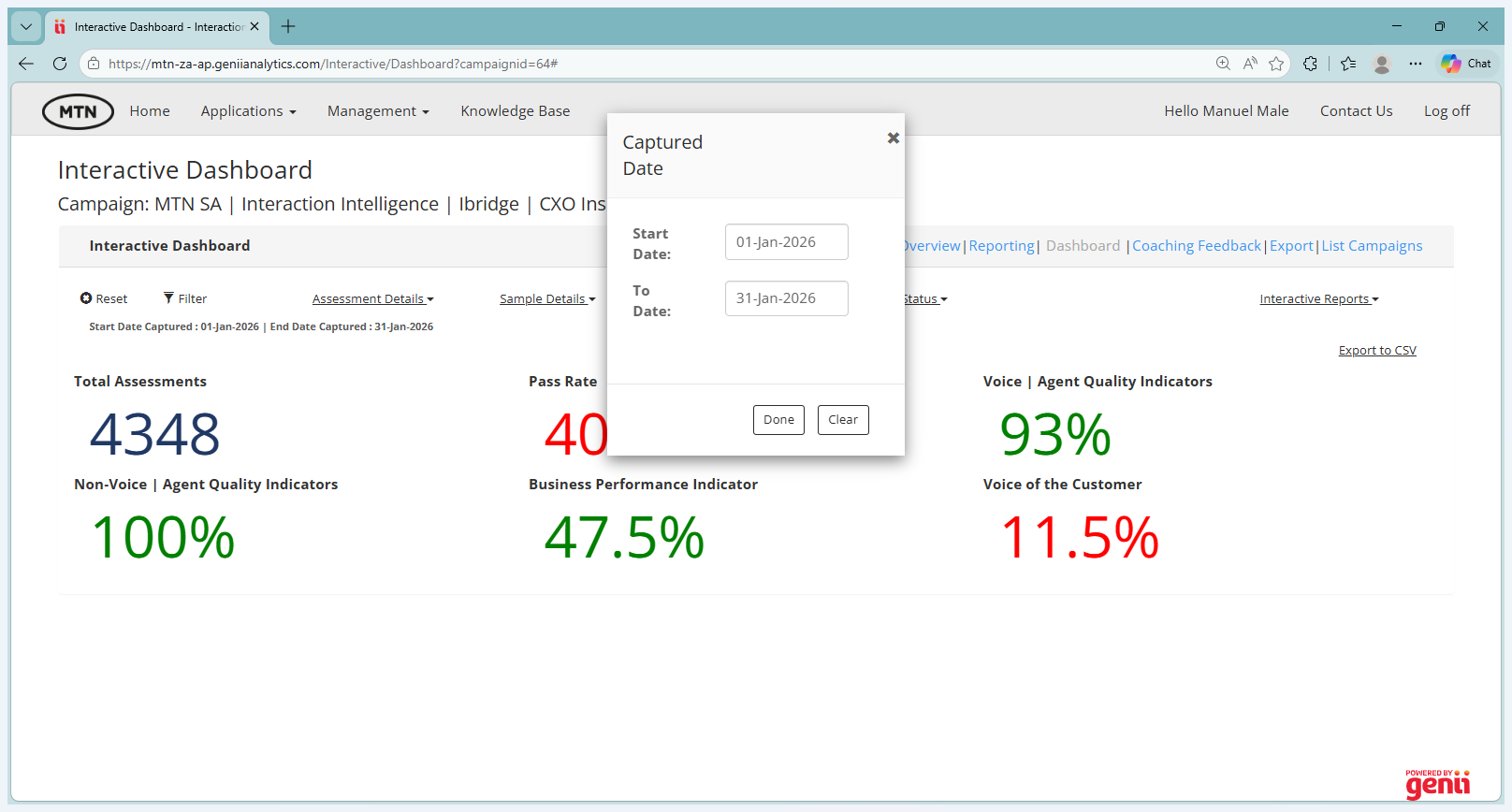 Step #2: Click on "Interactive Dashboard"
