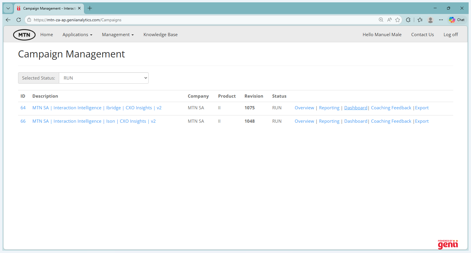 Step #1: Click on "| v2"