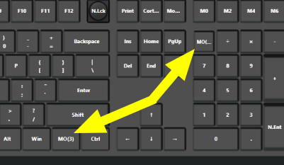 Step #38: Below is a depiction of the "number pad key" that I'm referring to. In this image it is showing you what the key is actually mapped to, which is a modifier. And if you look down at the fn key, you'll see that it is the same modifier.