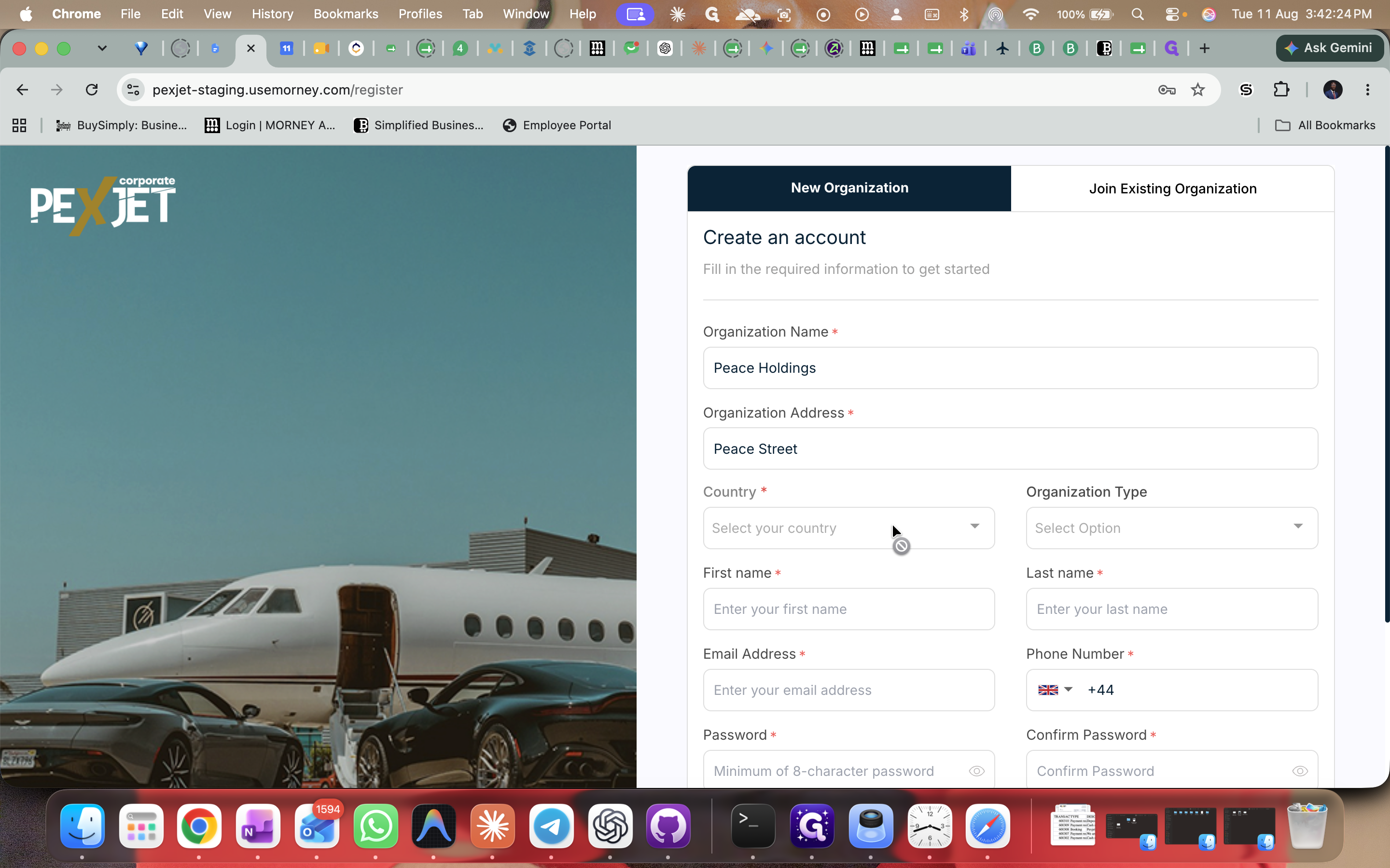 Step #3: Select your country from the country dropdown menu.