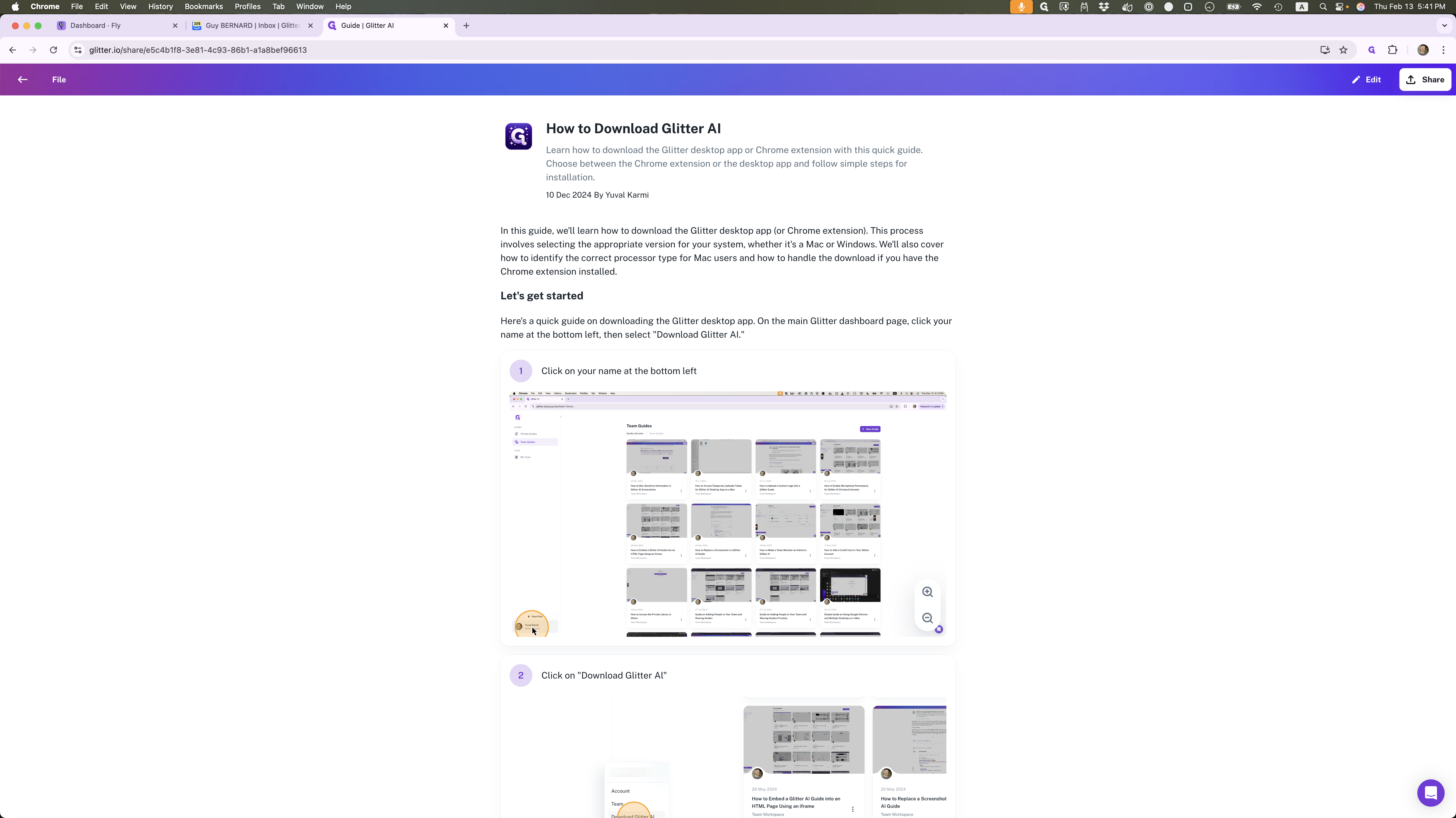 Step #2: Click on "↑ Share"