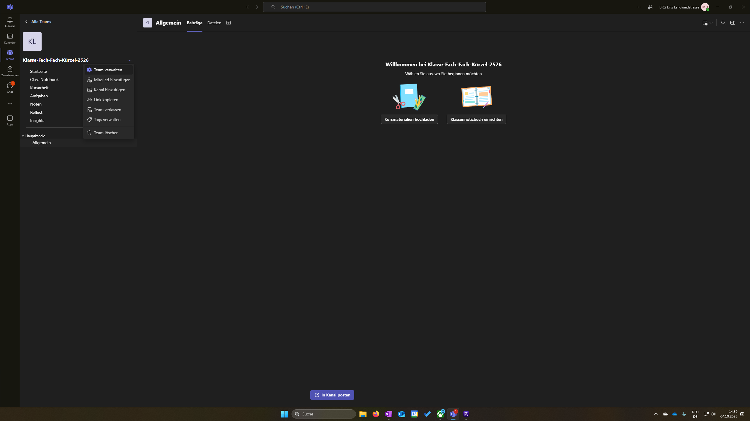 Step #12: Klicken Sie auf "* Team verwalten"