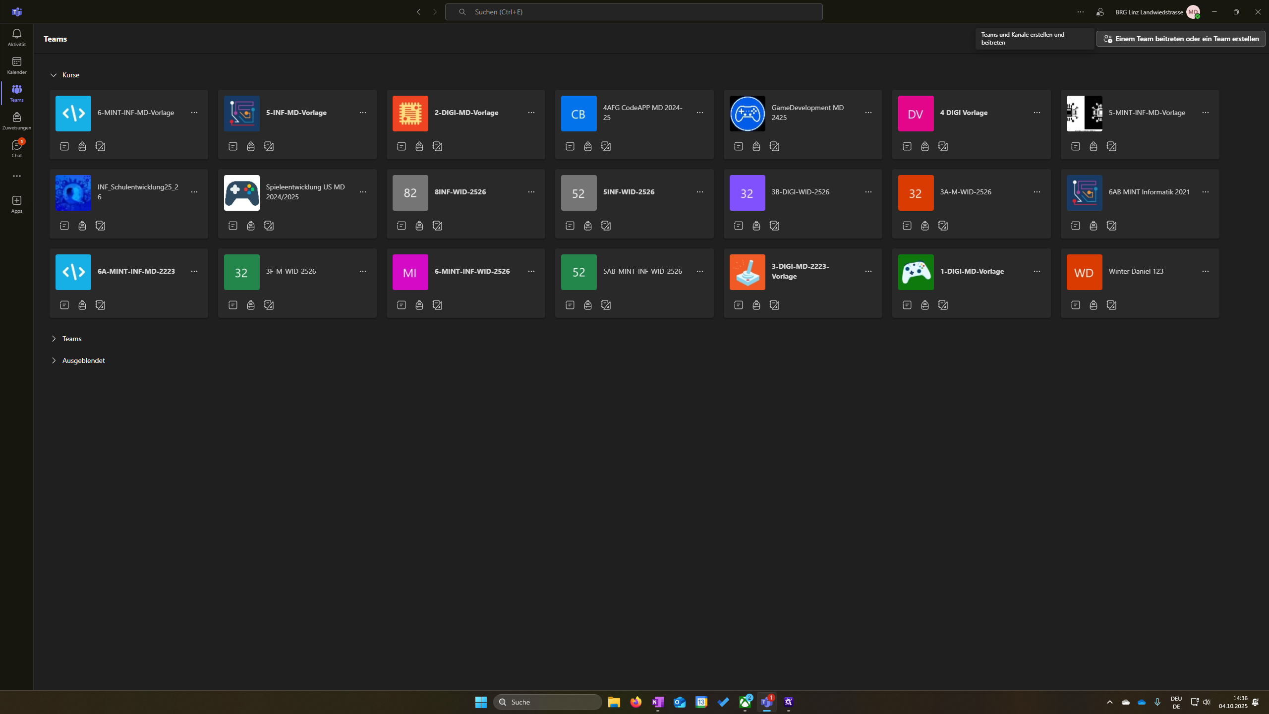 Step #2: Klicken Sie auf "Einem Team beitreten oder ein Team erstellen"
