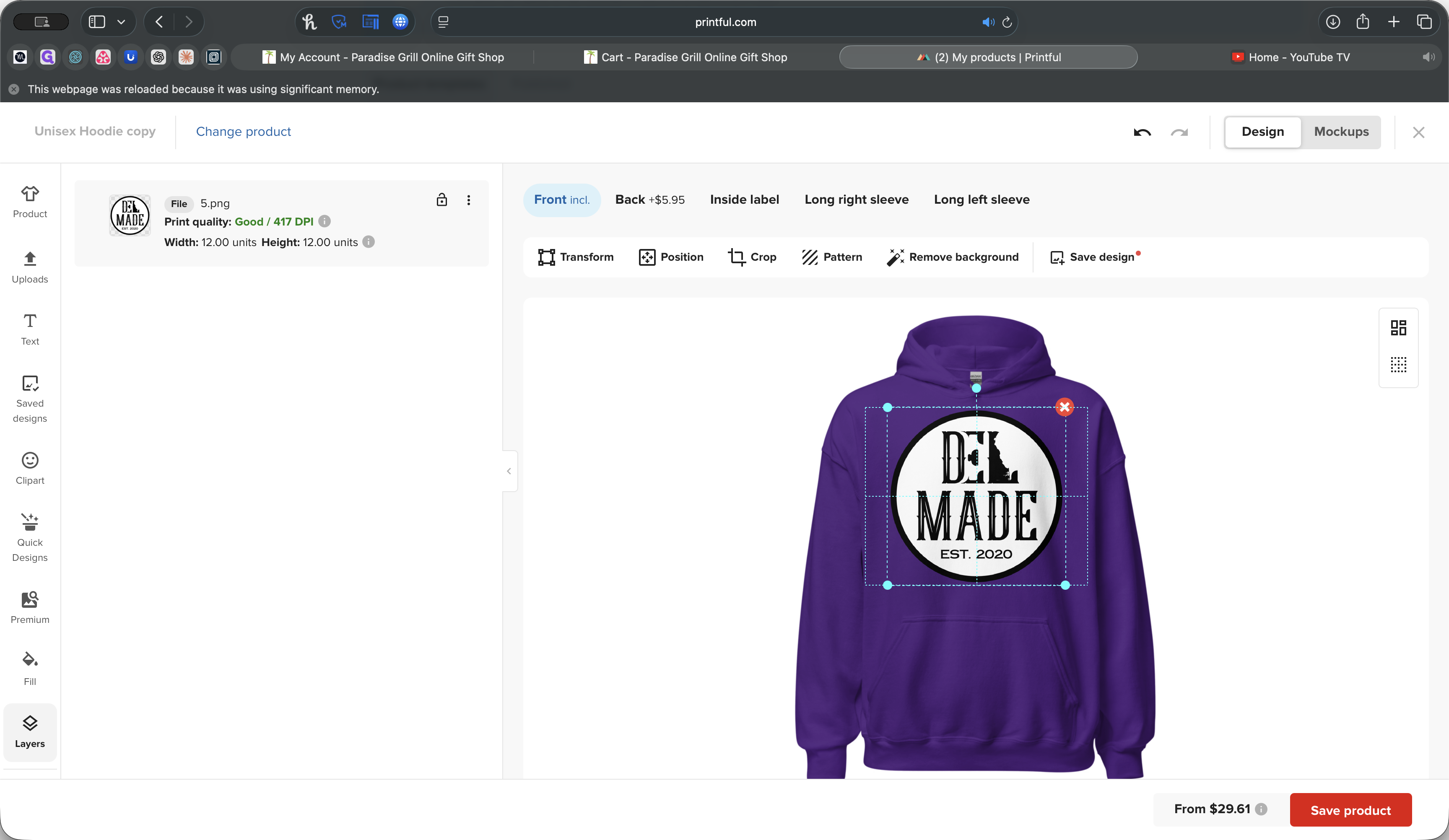 Step #15: Click on "MADE"