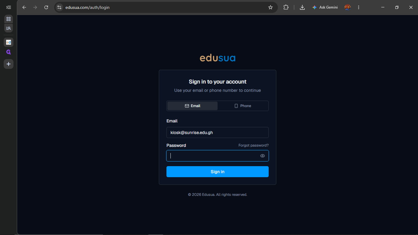 Step #3: Click the Password field.