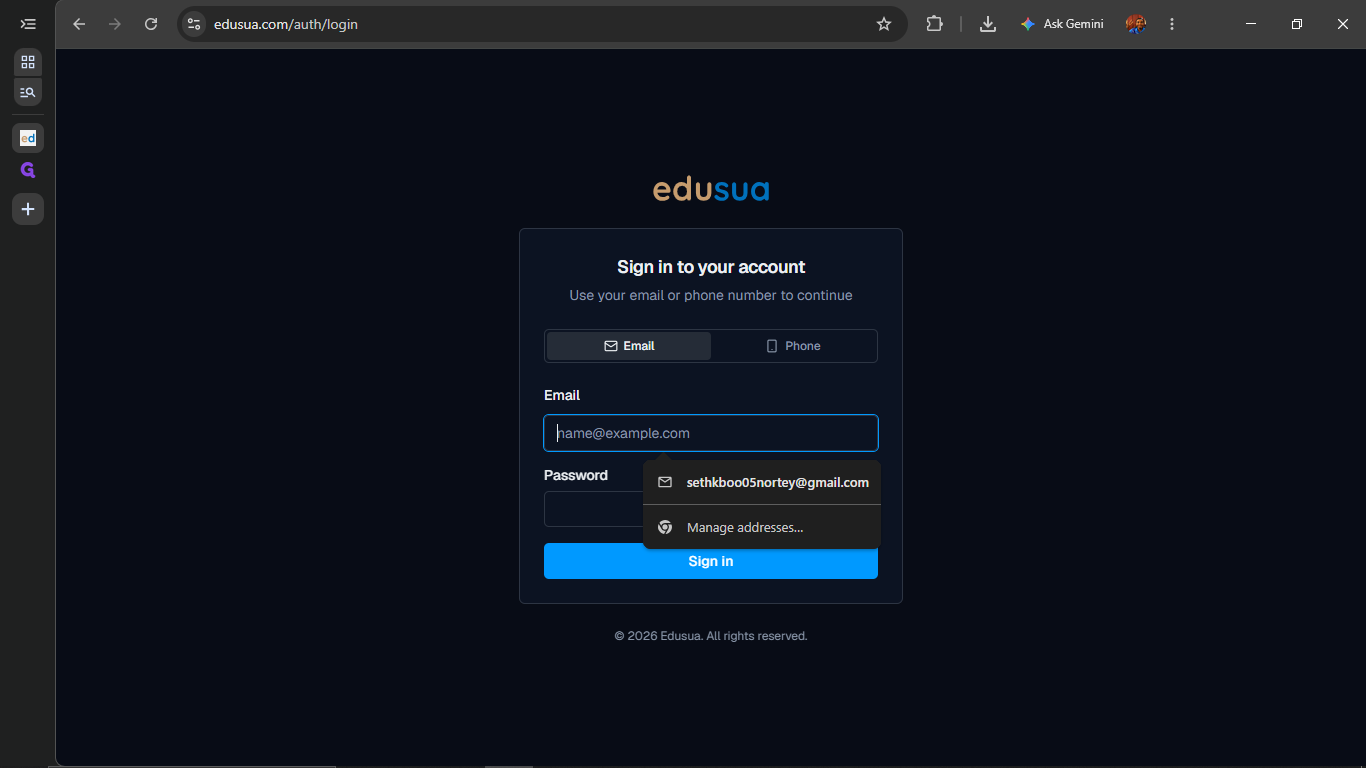 Step #1: Click the Email field.