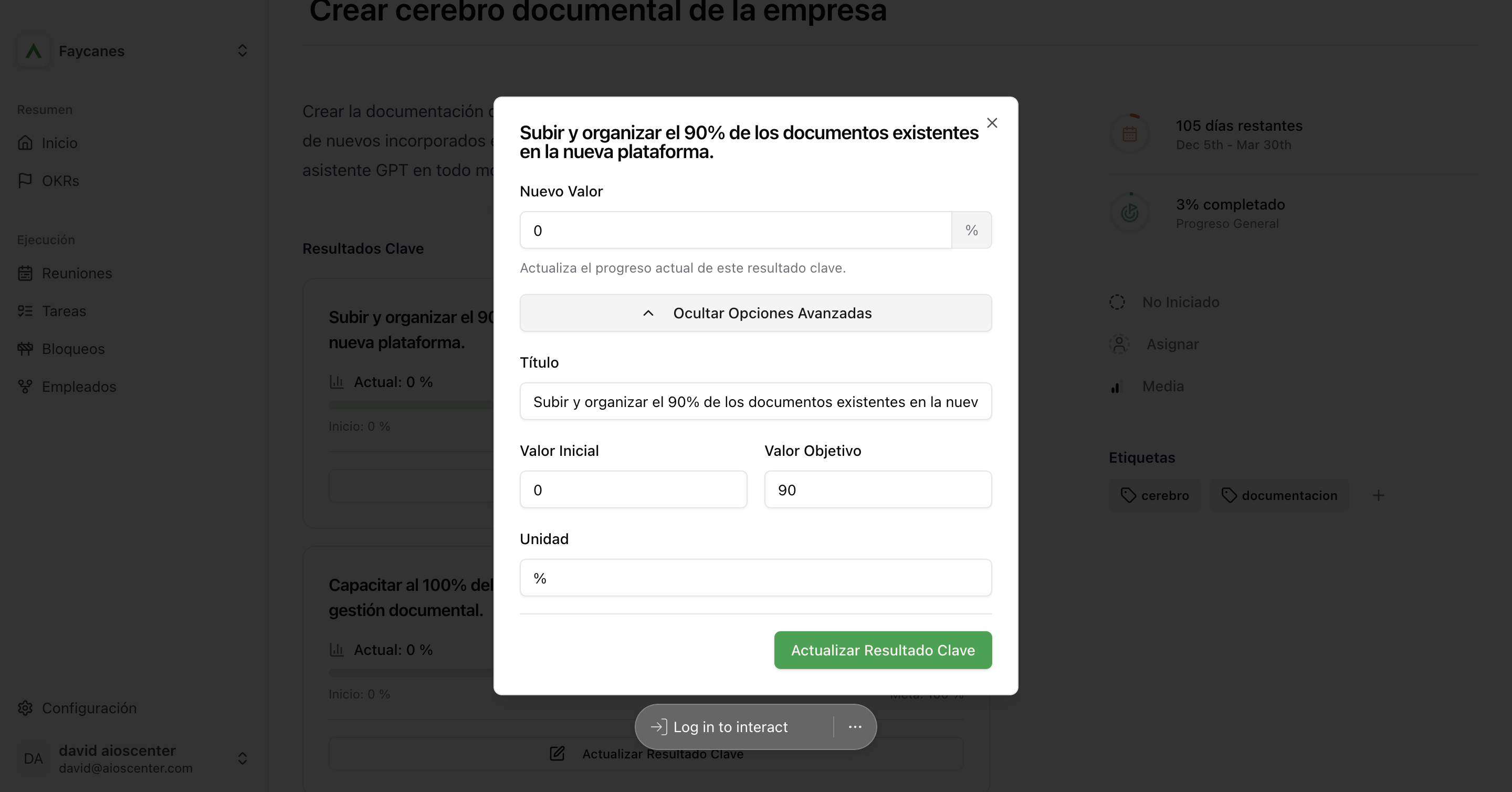 Step #17: Hagan clic en "Ocultar Opciones Avanzadas"