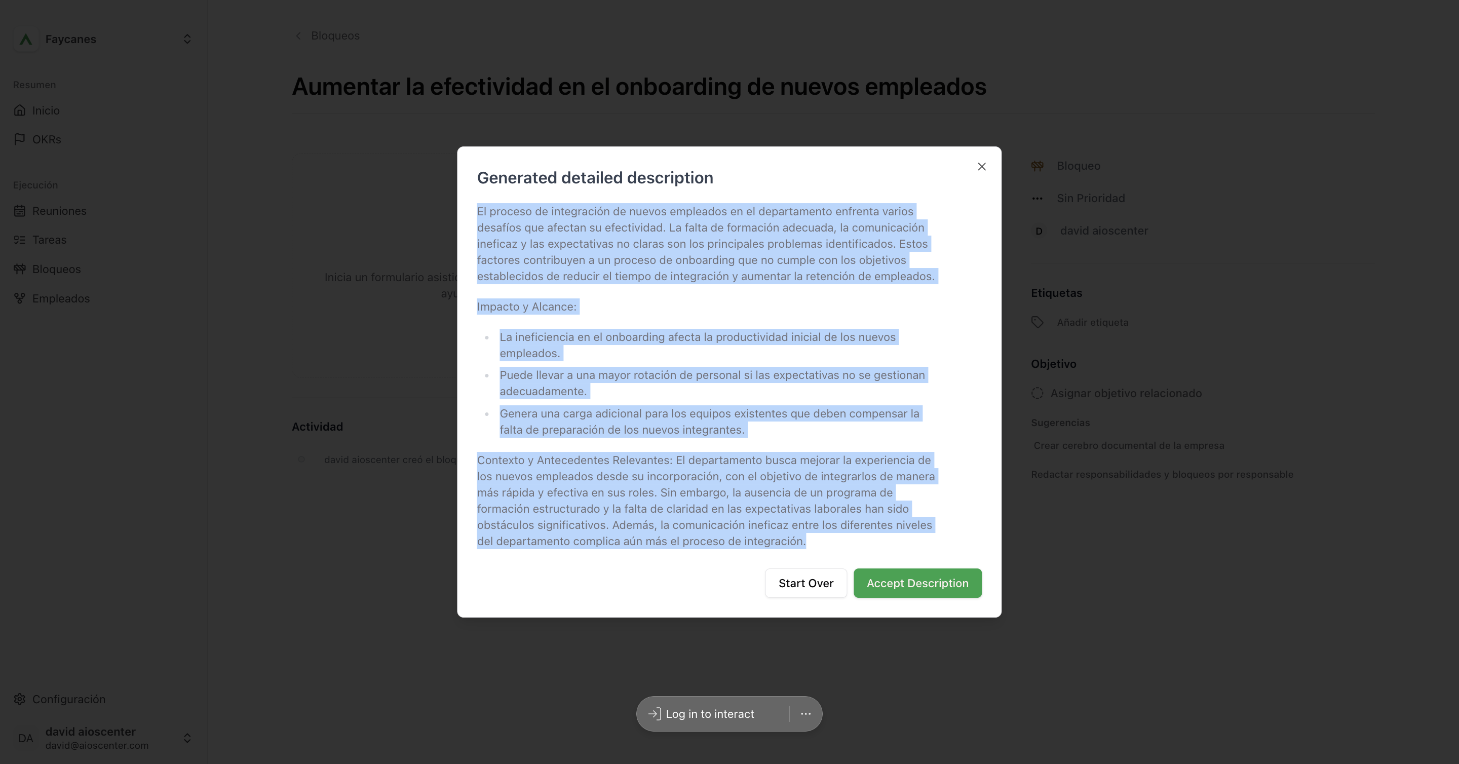 Step #84: Hagan clic en "La ineficiencia en el"