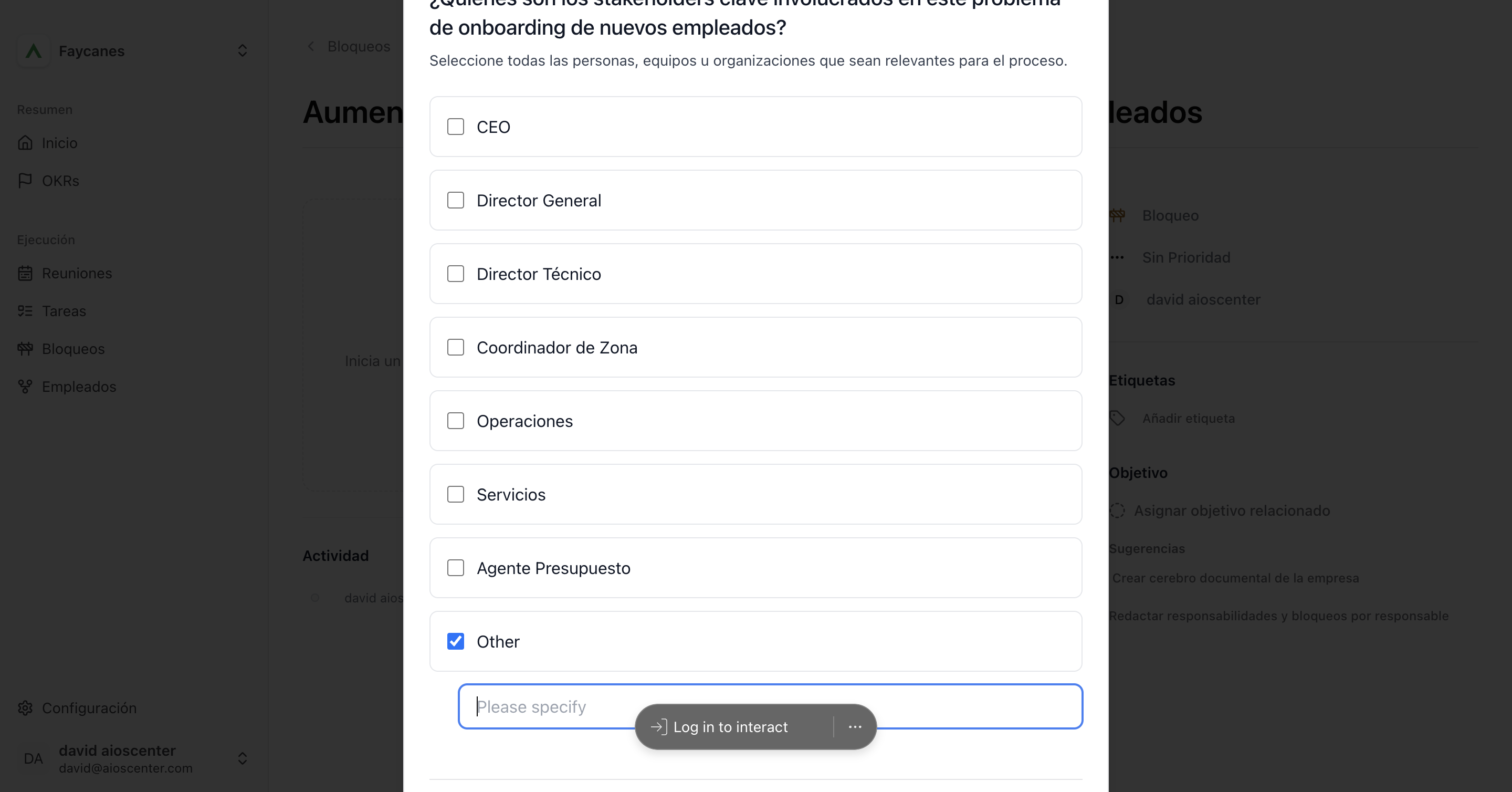 Step #64: Hagan clic en "Please specify"