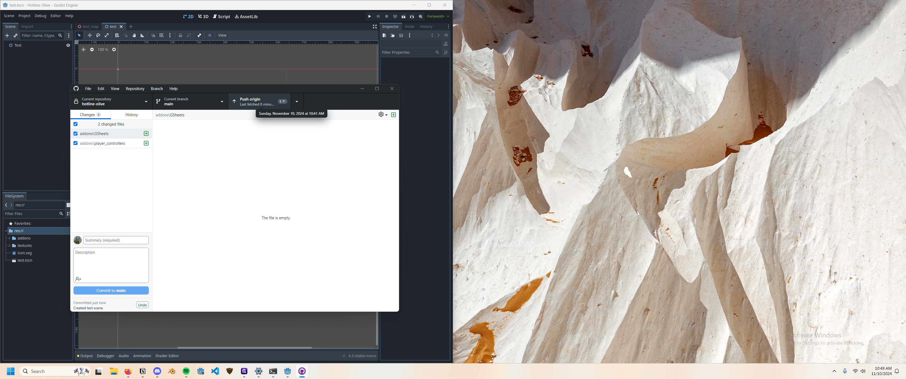 Step #8: Click on "Push Origin"