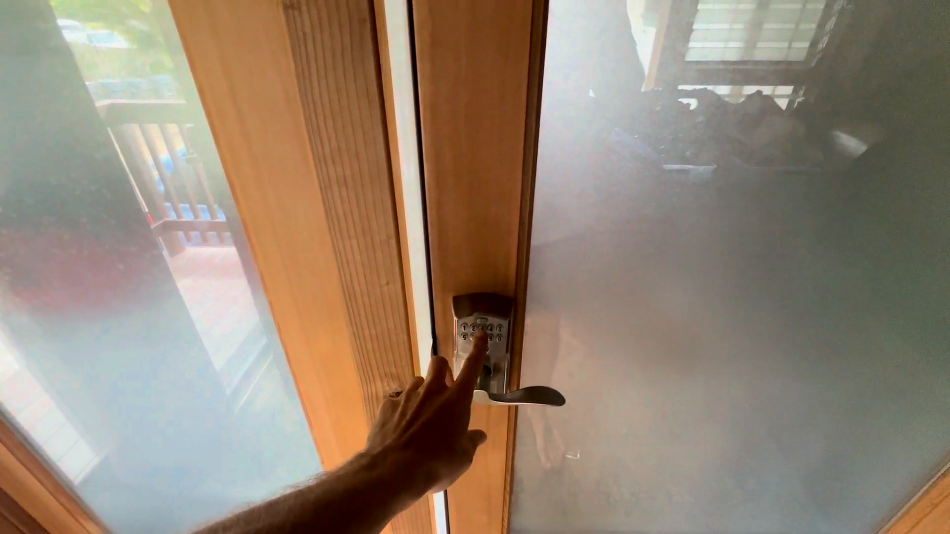 Step #4: Go to the second door to the left, Use Code 3894.