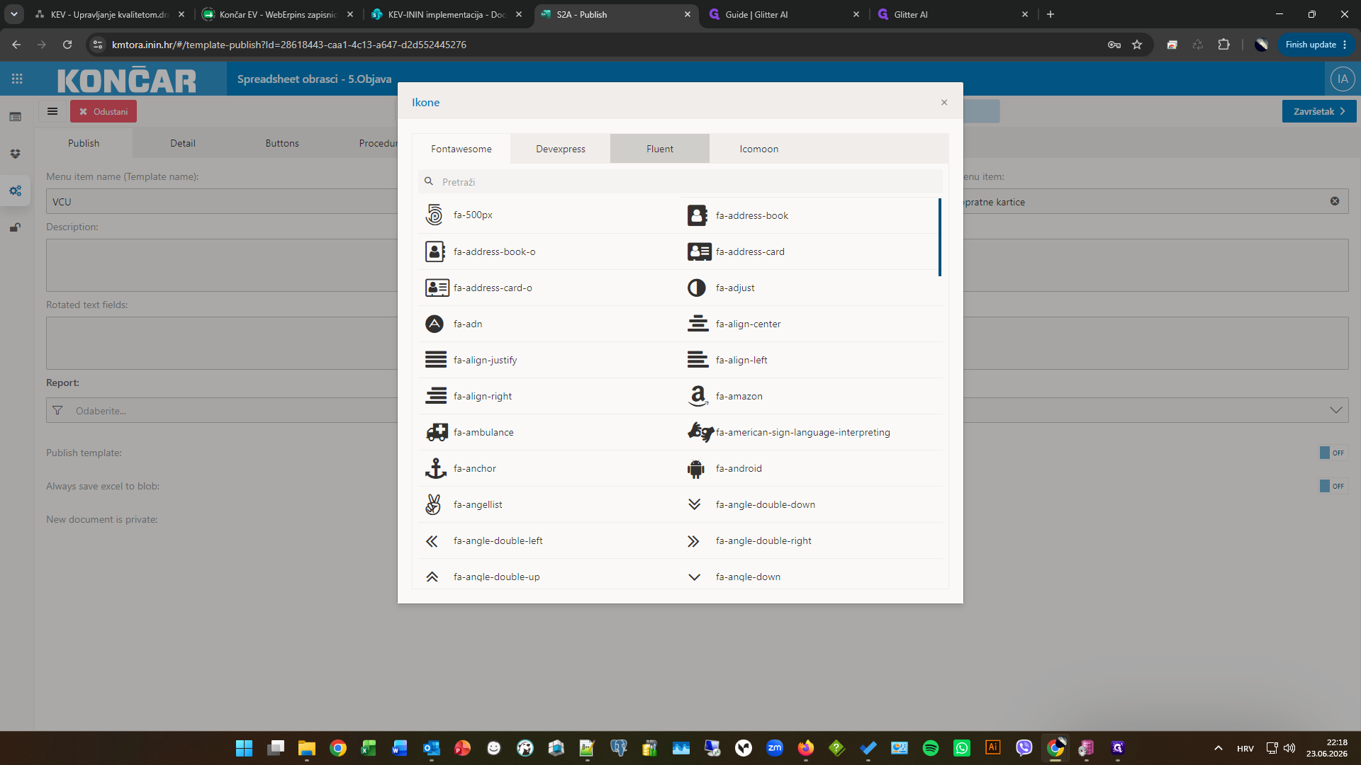 Step #6: Idite na karticu Fluent za prikaz ikona Fluent UI-ja (ovo je opcionalno).