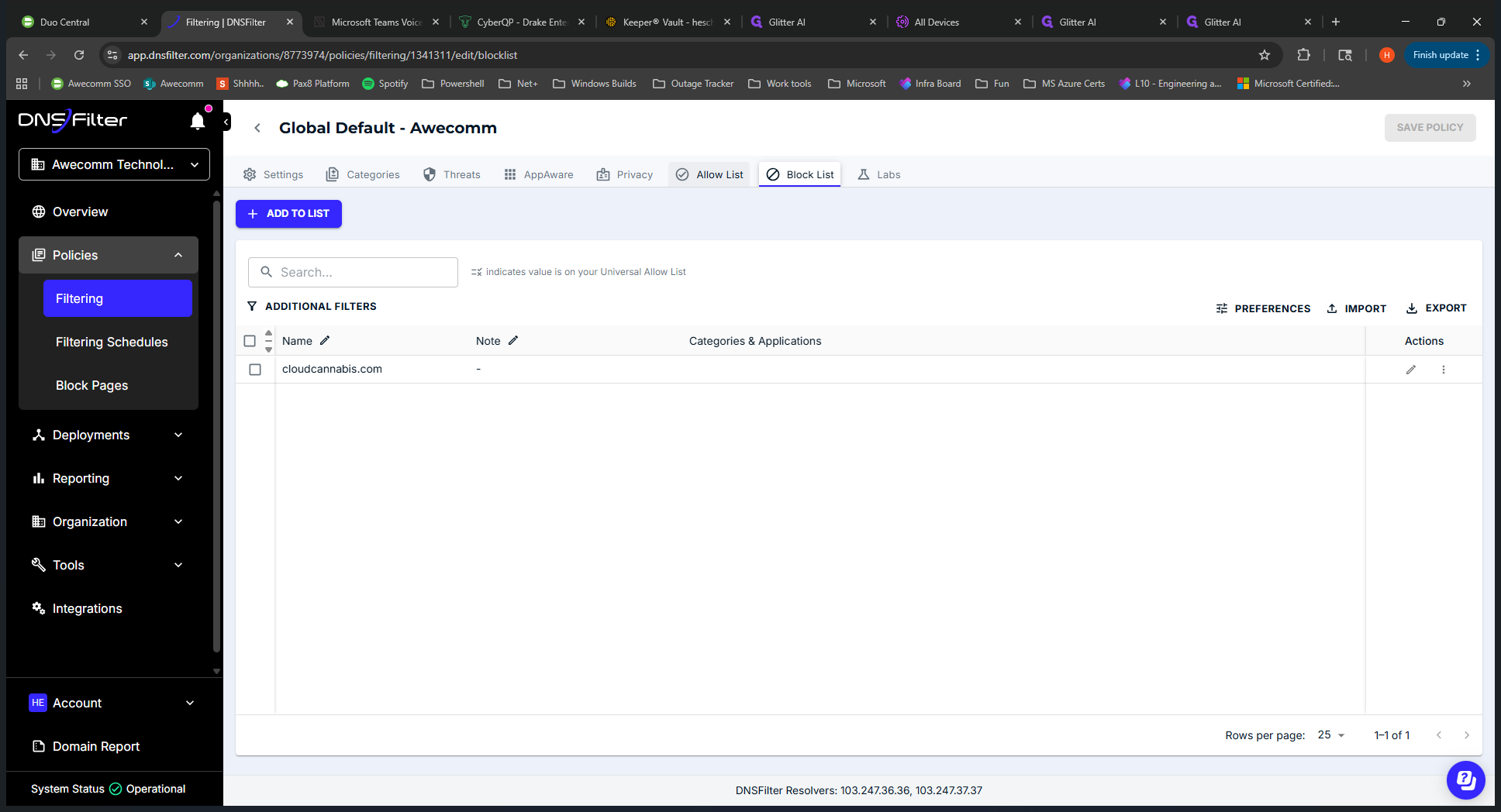 Step #40: Click on "AppAware"