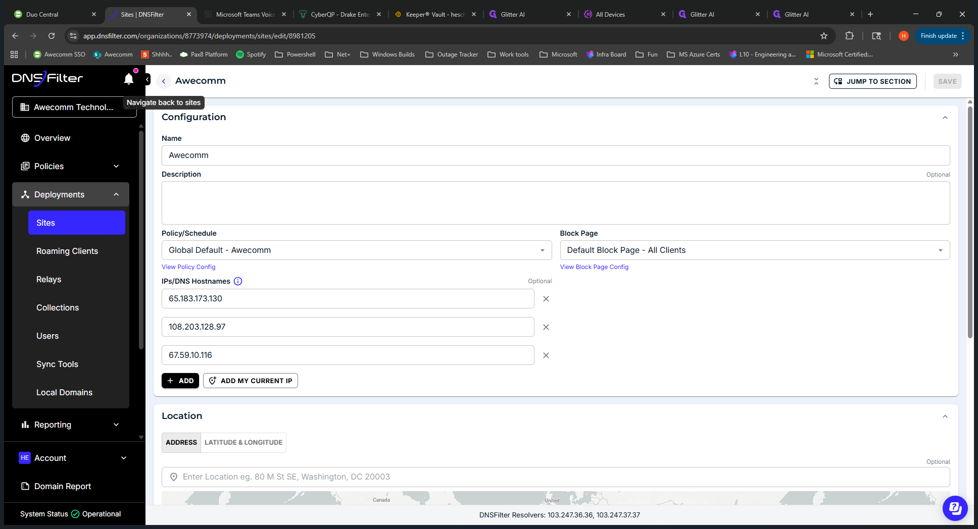 Step #20: Click on "DNS Filter"