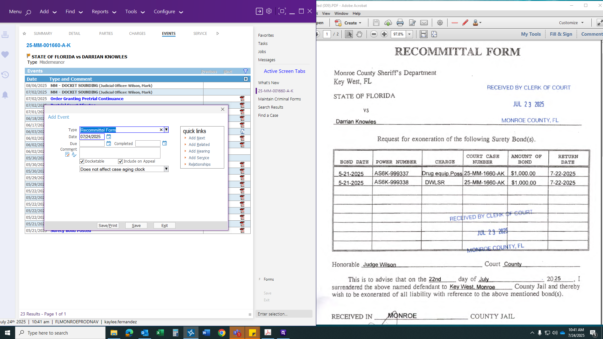Step #5: Make sure the date matches the click in date.