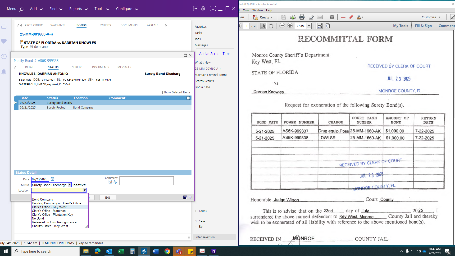 Step #33: Click on "Sheriff's"