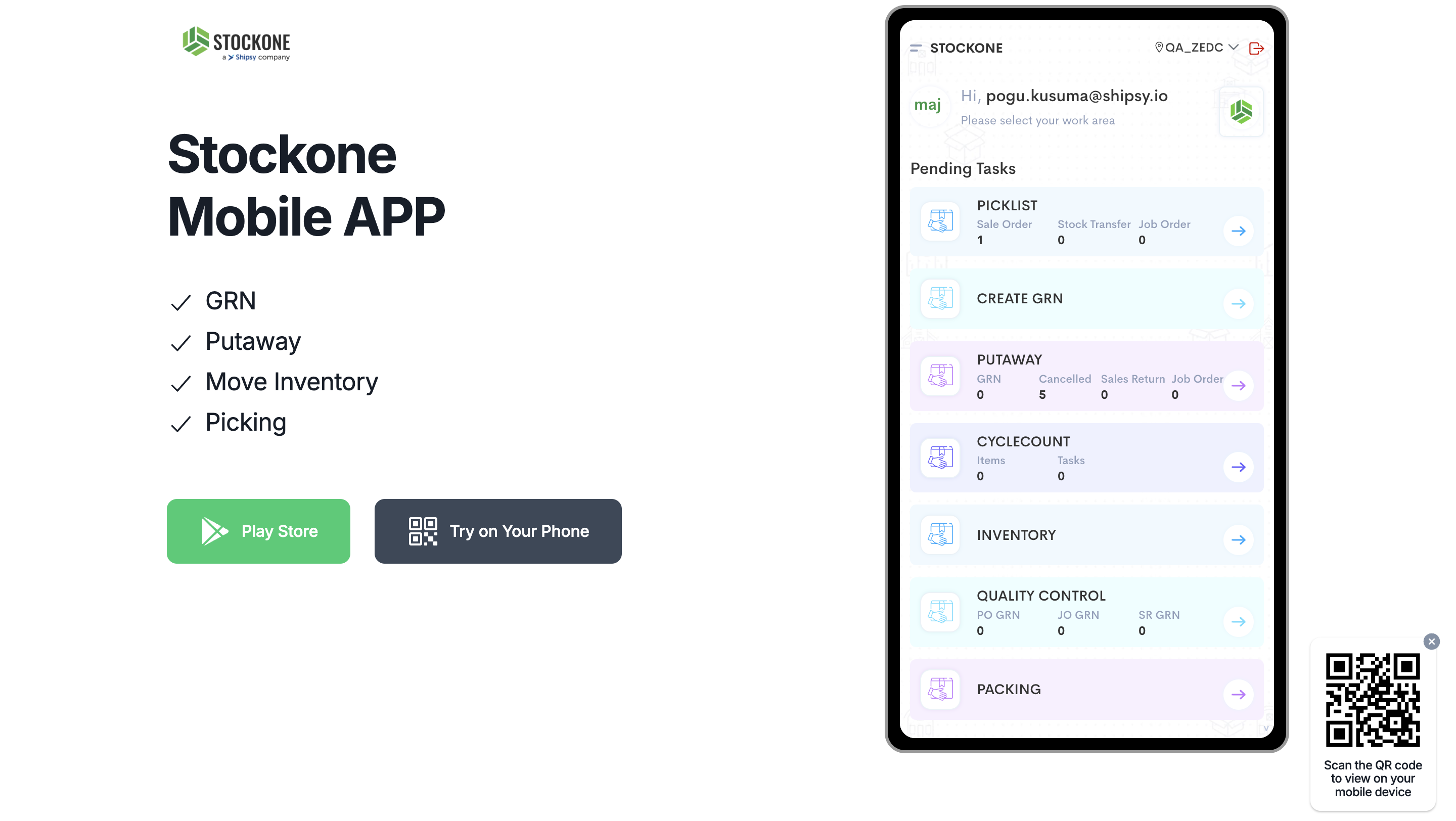 Step #2: After the Picklist generation, we can see the no.of availabel Picklists in Picker app. 