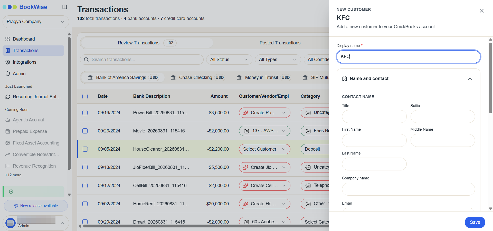 Step #6: Fill out the required fields in the form and click on Save