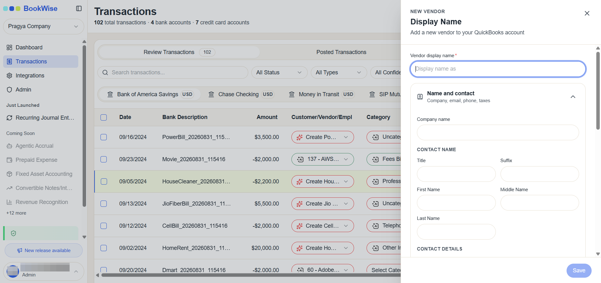 Step #3: Fill out the required fields in the form and click on Save Button