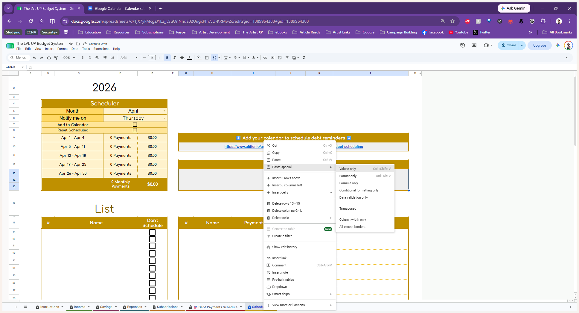 Step #9: Hover over Paste special and select Values only from the paste options to insert the ID without altering the cell's background formatting.