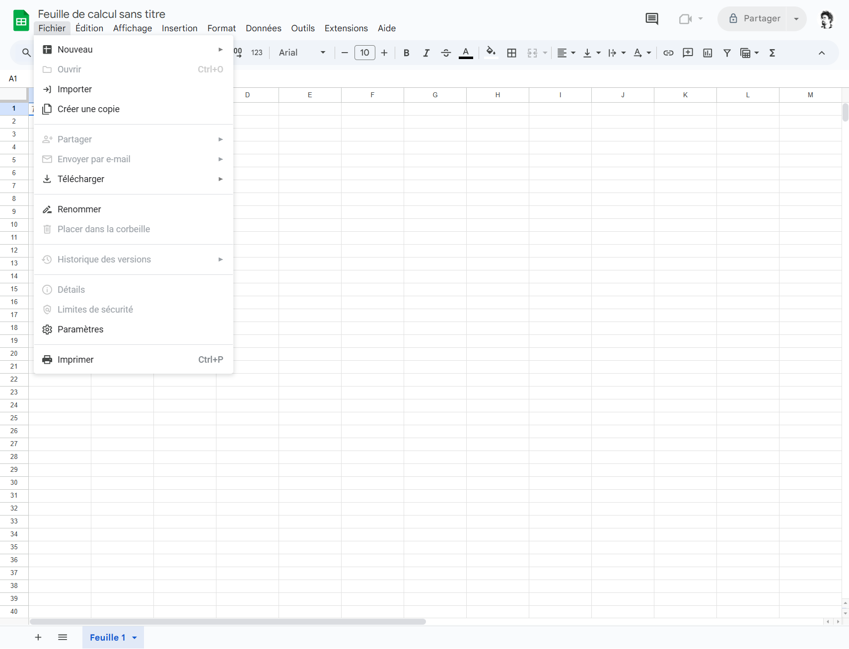 Step #10: Cliquez sur "Feuille de calcul sans titre"