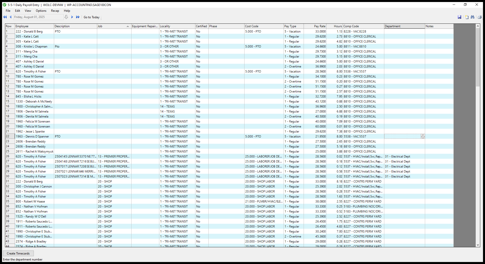 Step #32: Drag "5537 - HVAC /"