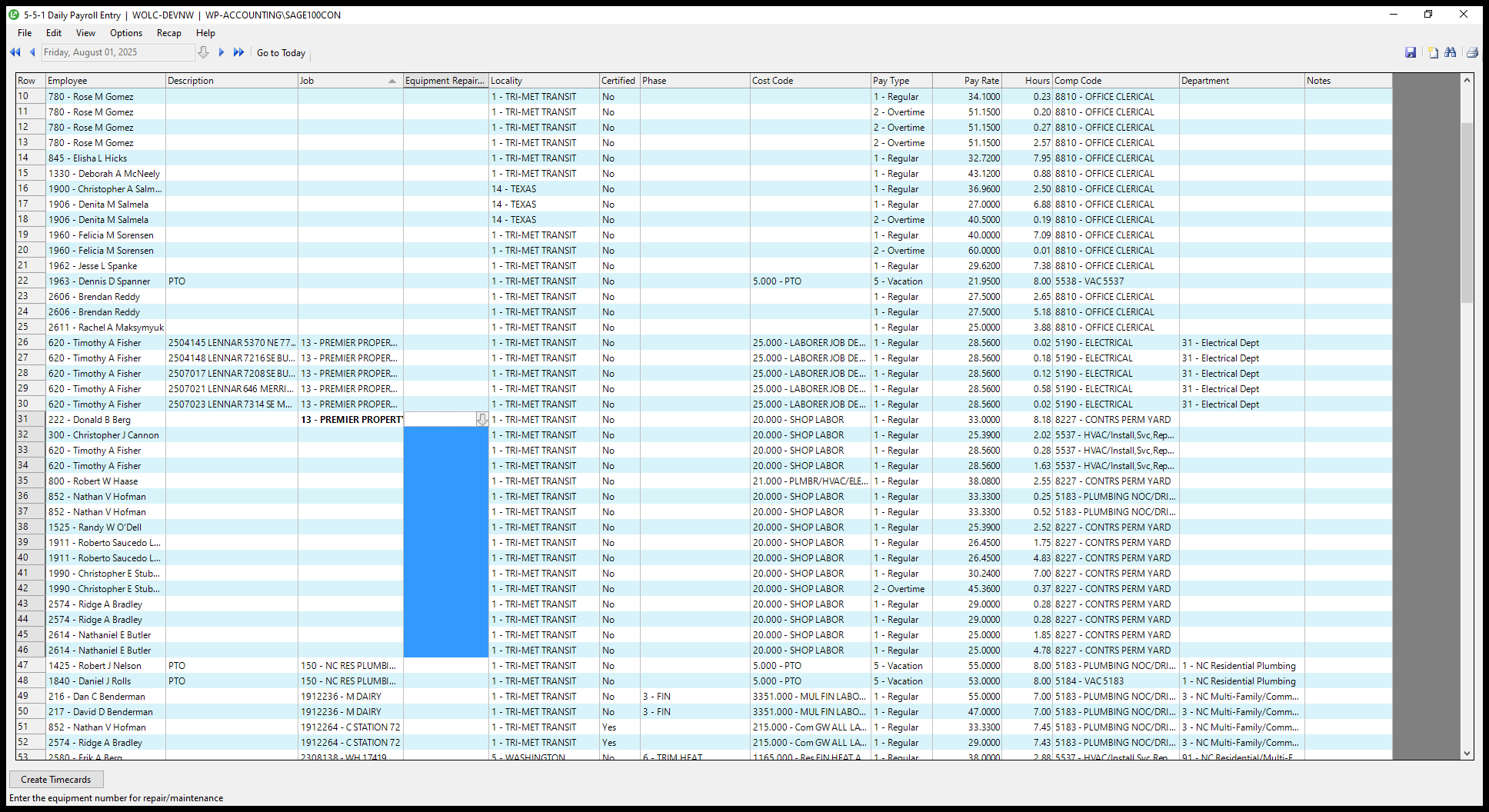 Step #35: Click on "13 - PREMIER PROPERT"