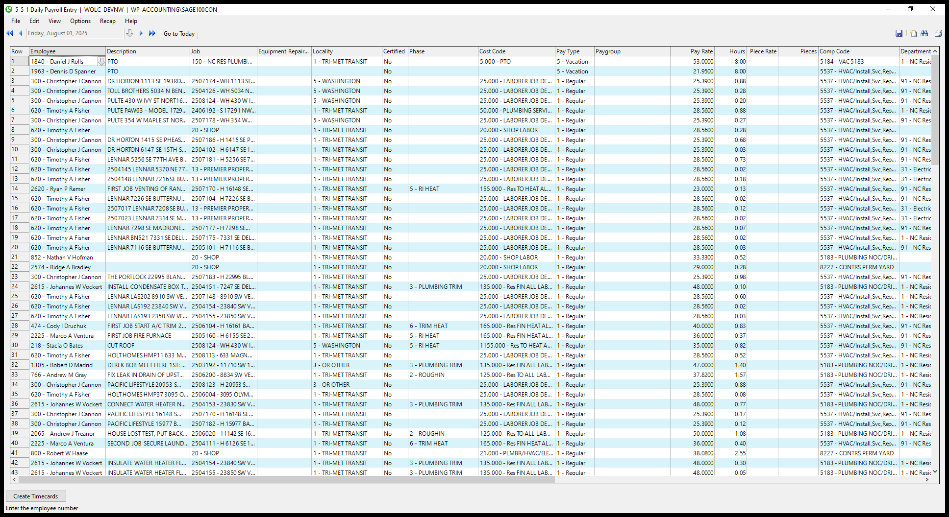 Step #3: Click on "Paygroup"