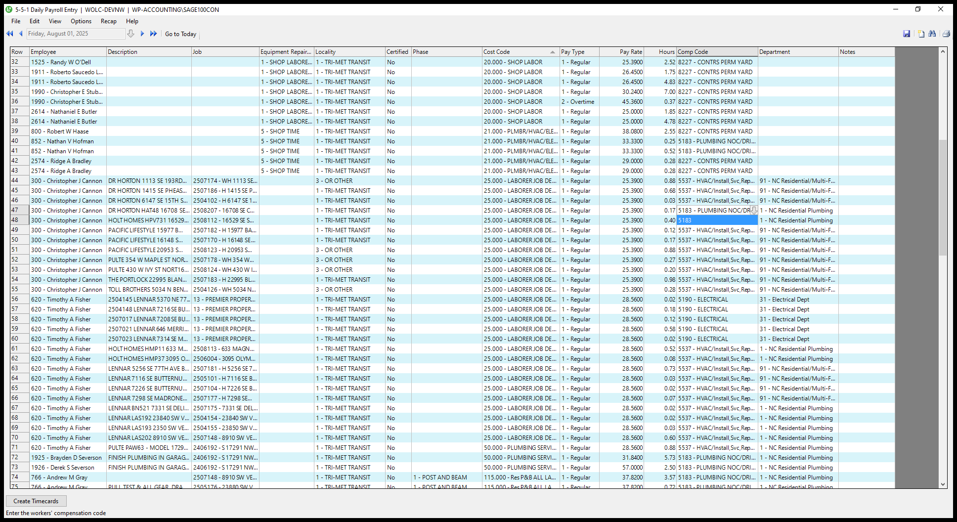 Step #60: Drag "0.17 5183 - PLUMBING NOC /"