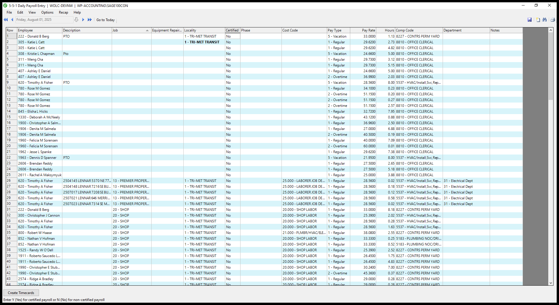 Step #14: Click on "1 - TRI - MET TRANSIT"