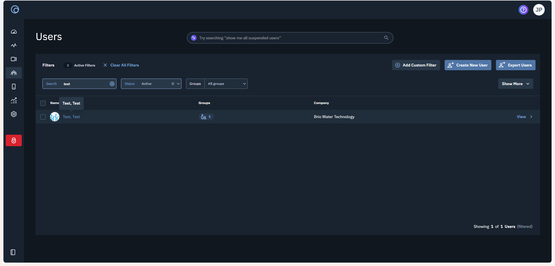 Step #3: Select the user from the resulting list to open their profile details.