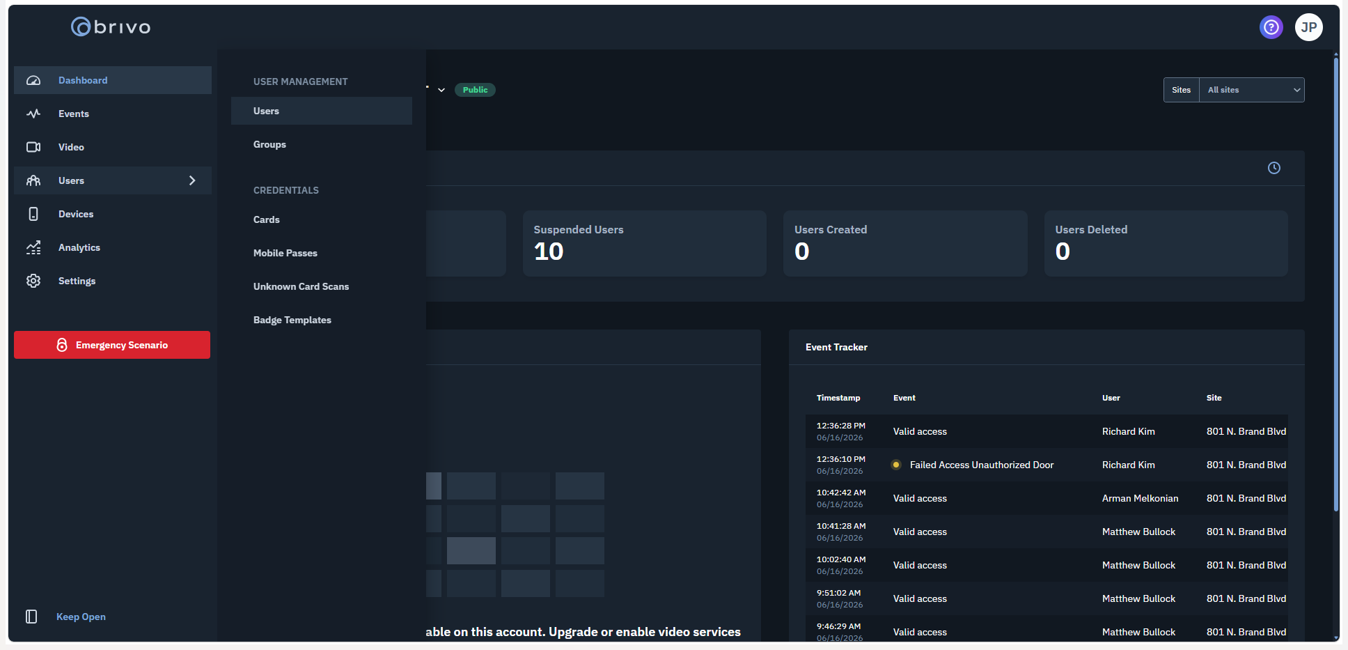 Step #1: Click Users in the main navigation menu.