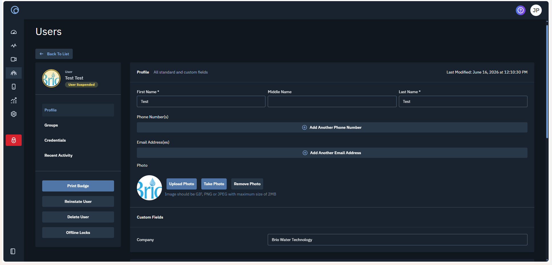 Step #6: Click ā Back To List to return to the user management page.